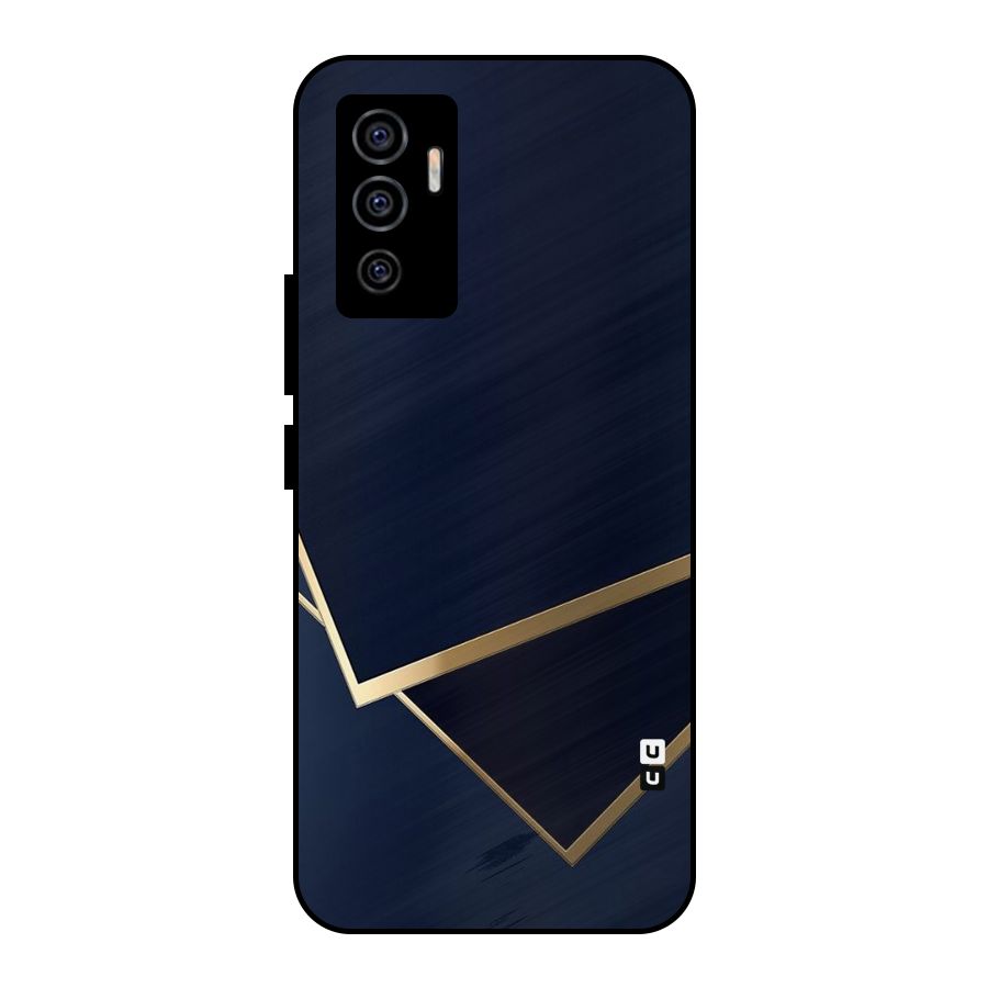 Gold Corners Metal Back Case for Vivo V23e