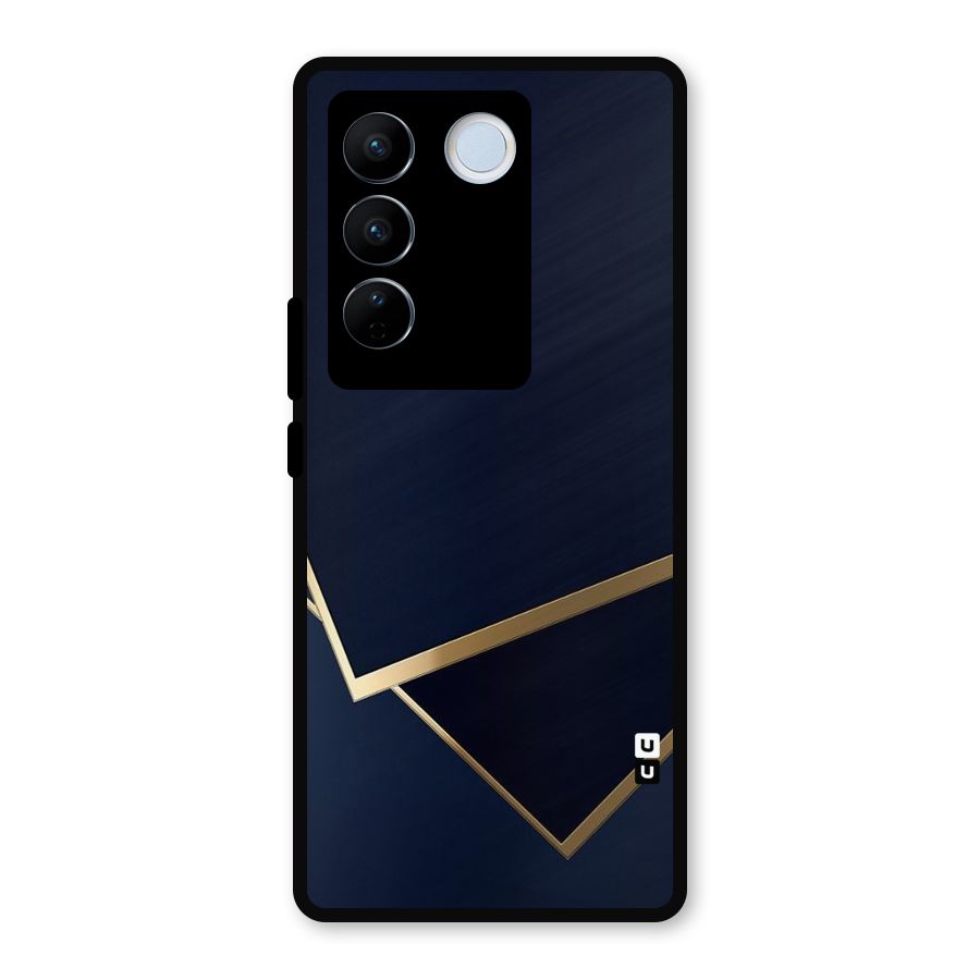 Gold Corners Metal Back Case for Vivo V27