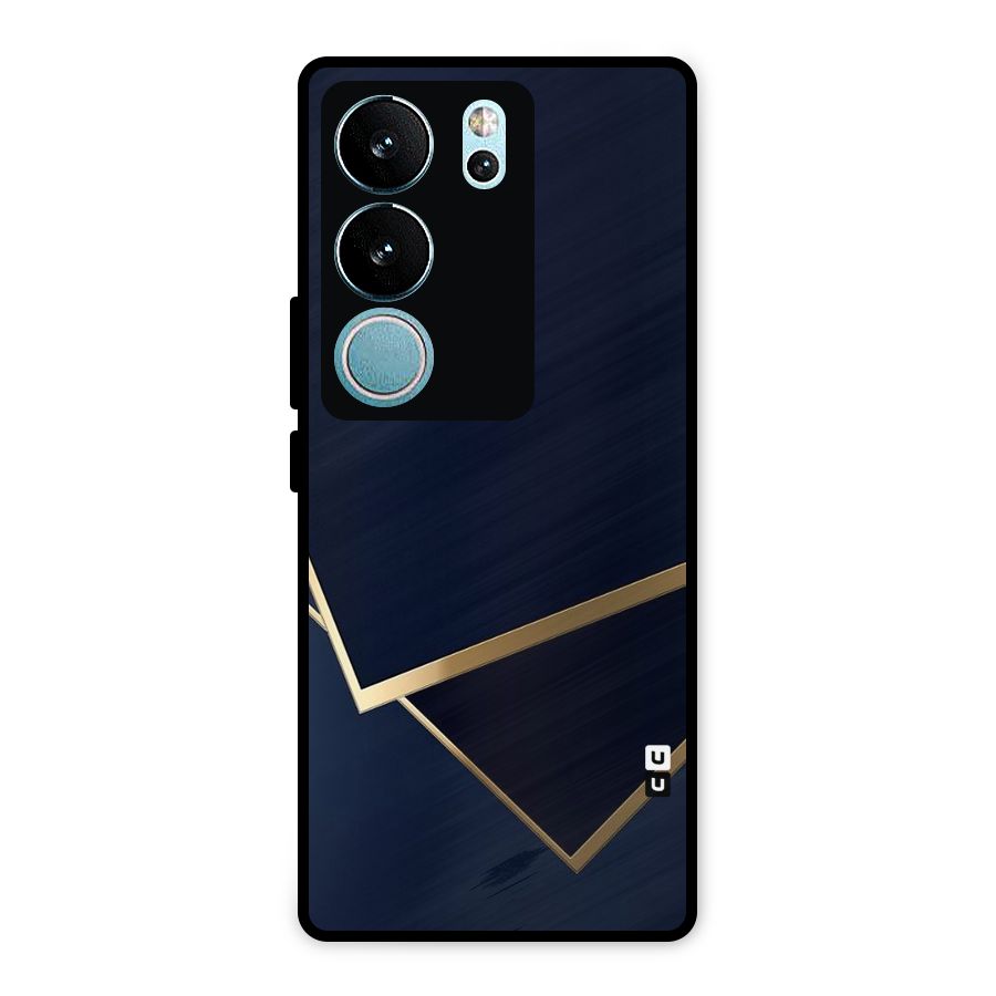 Gold Corners Metal Back Case for Vivo V29