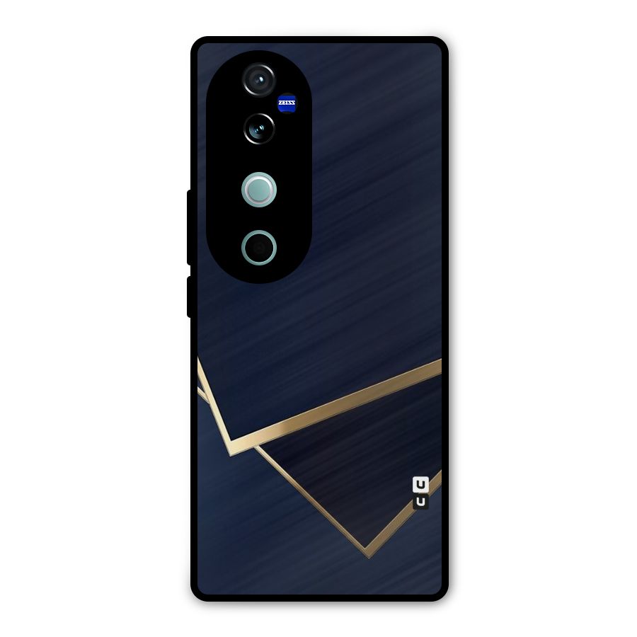 Gold Corners Metal Back Case for Vivo V40
