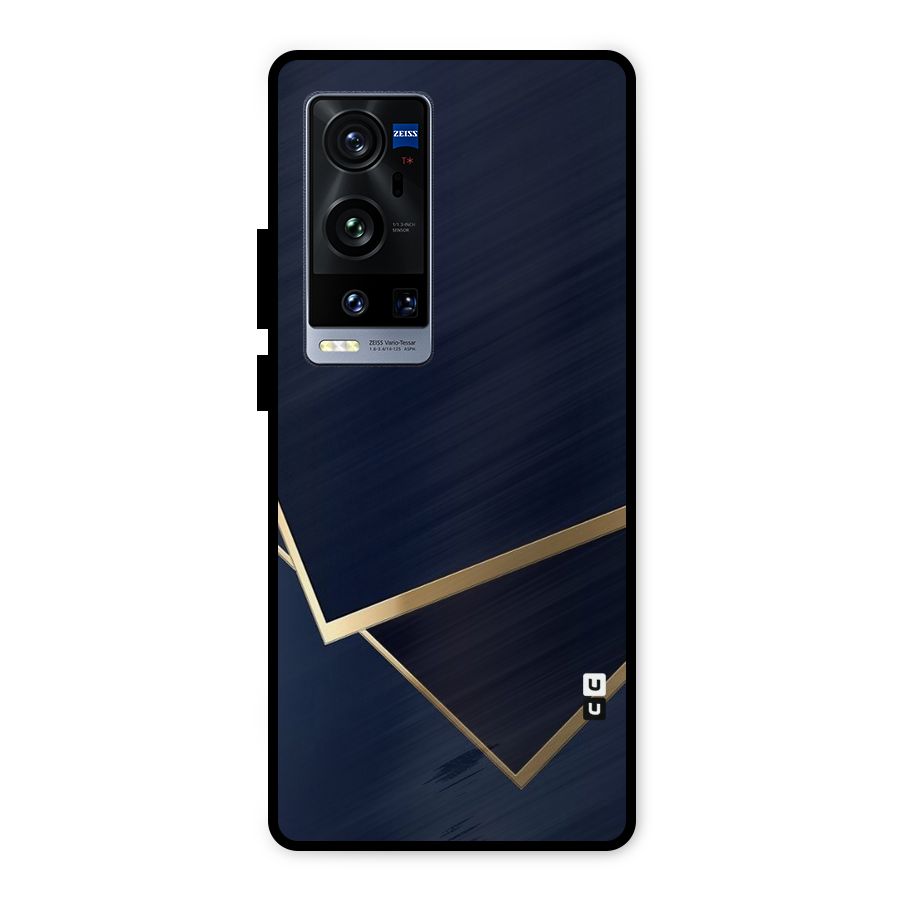 Gold Corners Metal Back Case for Vivo X60 Pro Plus