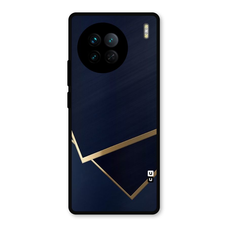 Gold Corners Metal Back Case for Vivo X90