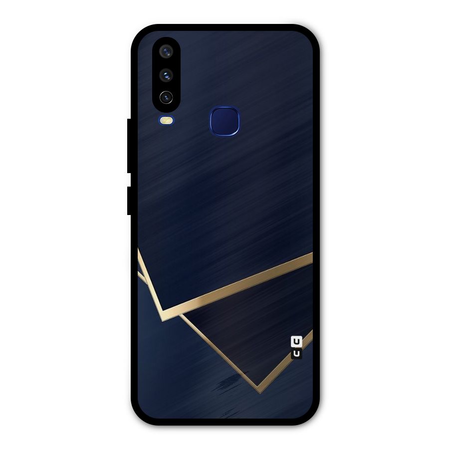 Gold Corners Metal Back Case for Vivo Y15