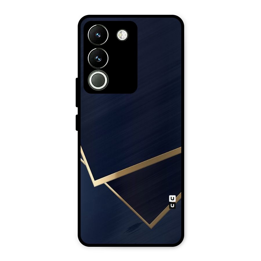 Gold Corners Metal Back Case for Vivo Y200