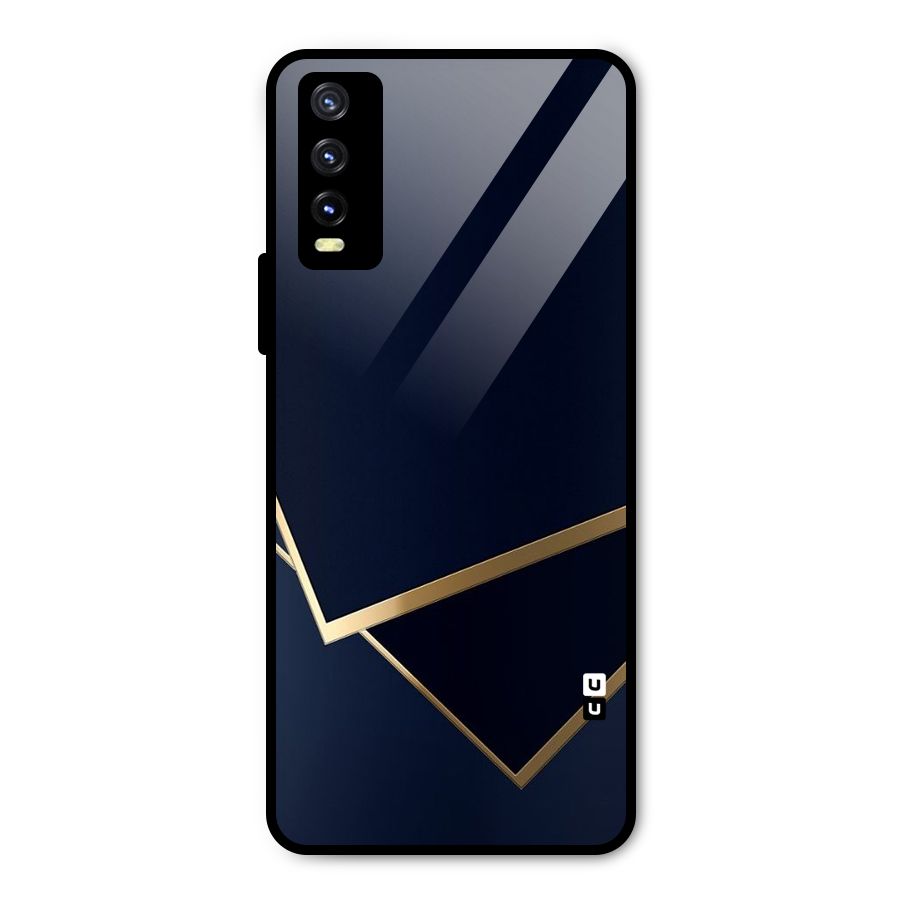 Gold Corners Metal Back Case for Vivo Y20g