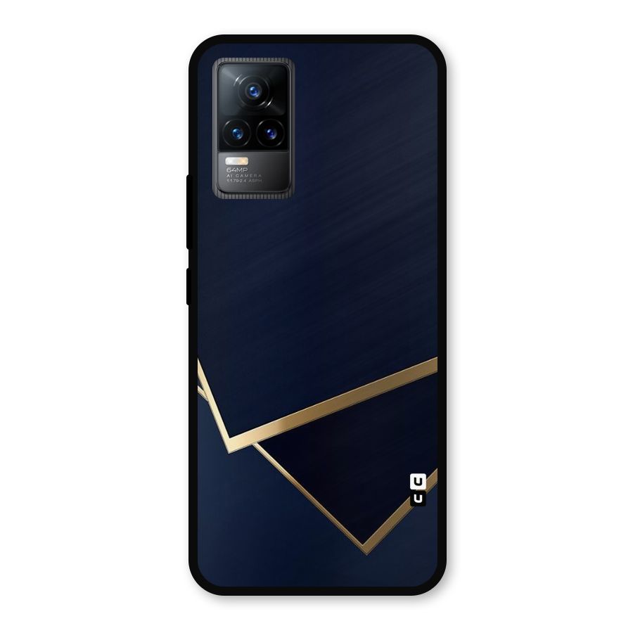 Gold Corners Metal Back Case for Vivo Y73