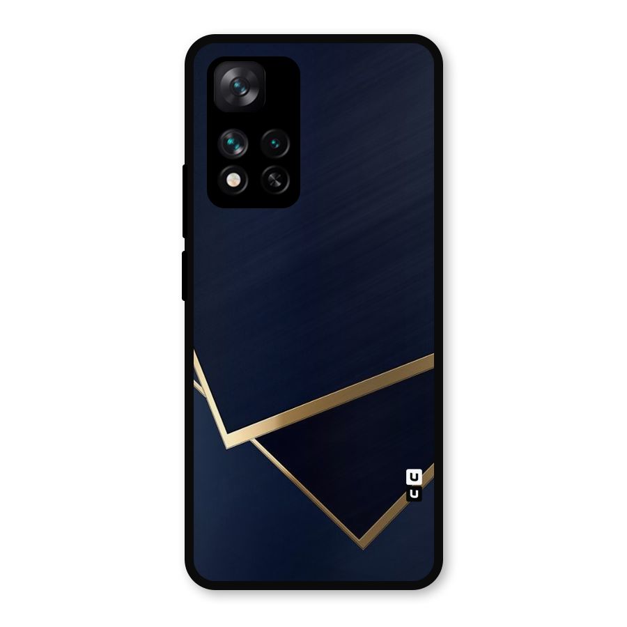 Gold Corners Metal Back Case for Xiaomi 11i Hypercharge 5G