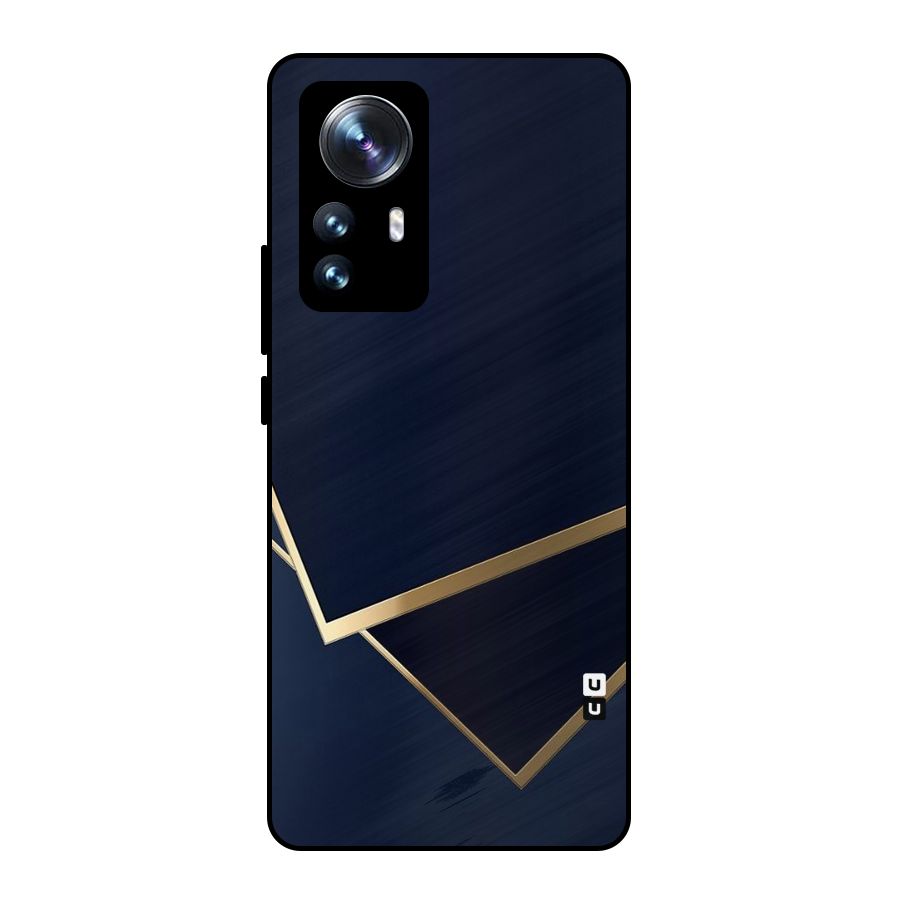 Gold Corners Metal Back Case for Xiaomi 12 Pro