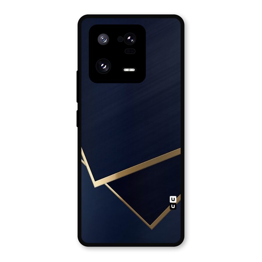 Gold Corners Metal Back Case for Xiaomi 13 Pro