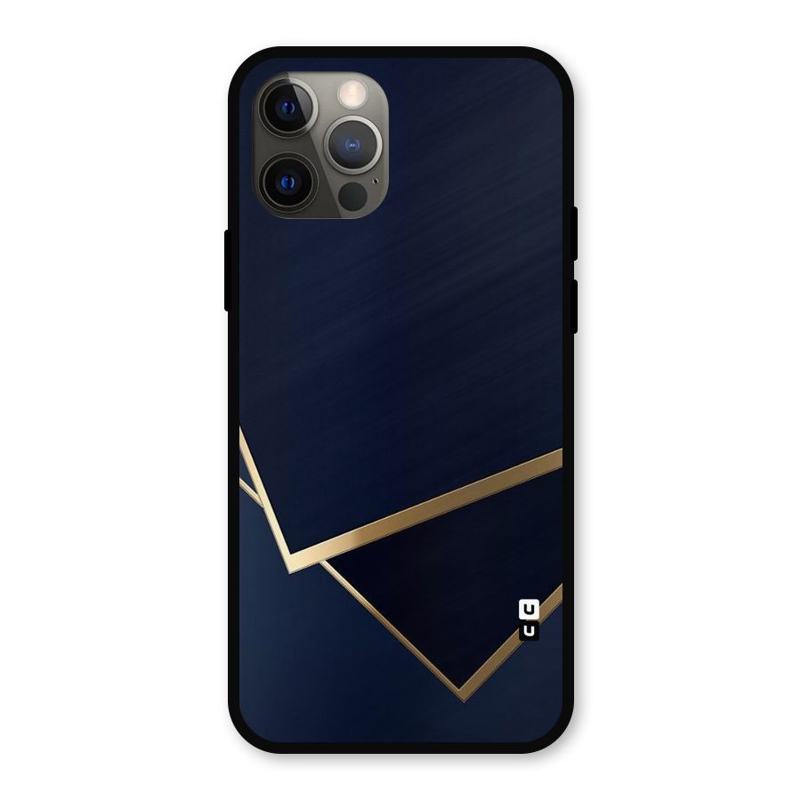 Gold Corners Metal Back Case for iPhone 12 Pro