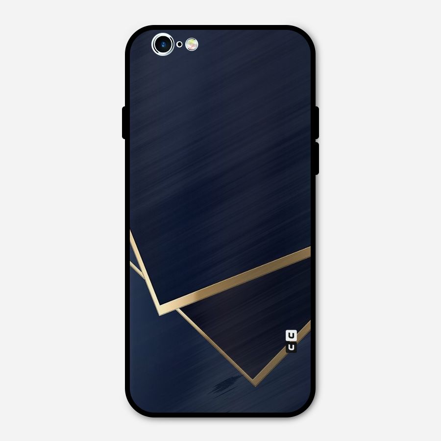 Gold Corners Metal Back Case for iPhone 6 6s