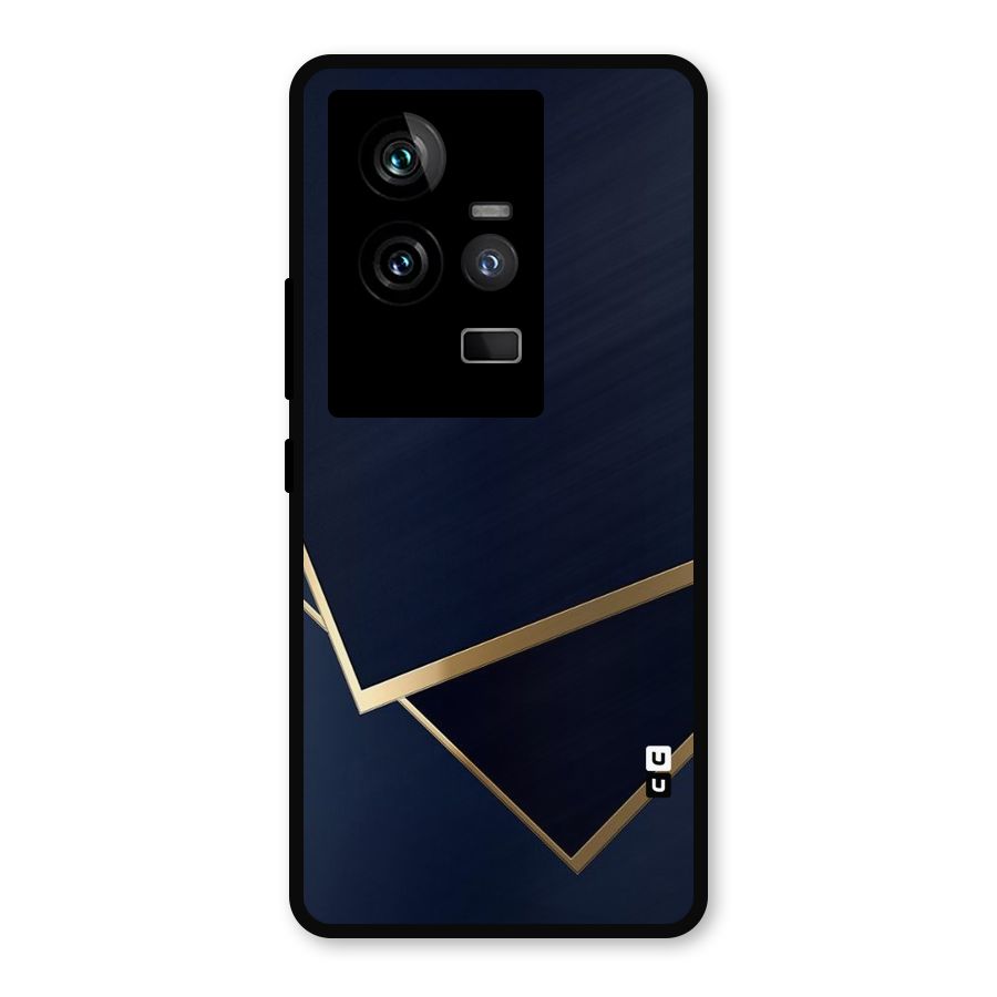 Gold Corners Metal Back Case for iQOO 11 5G