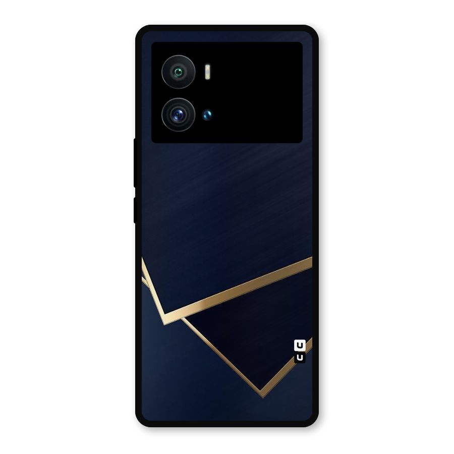 Gold Corners Metal Back Case for iQOO 9 Pro