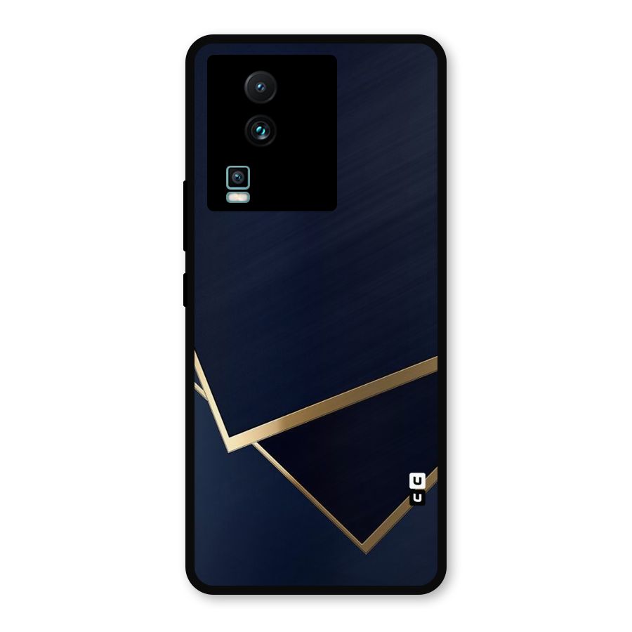 Gold Corners Metal Back Case for iQOO Neo 7 Pro