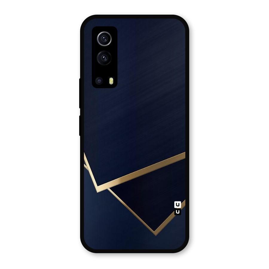 Gold Corners Metal Back Case for iQOO Z3