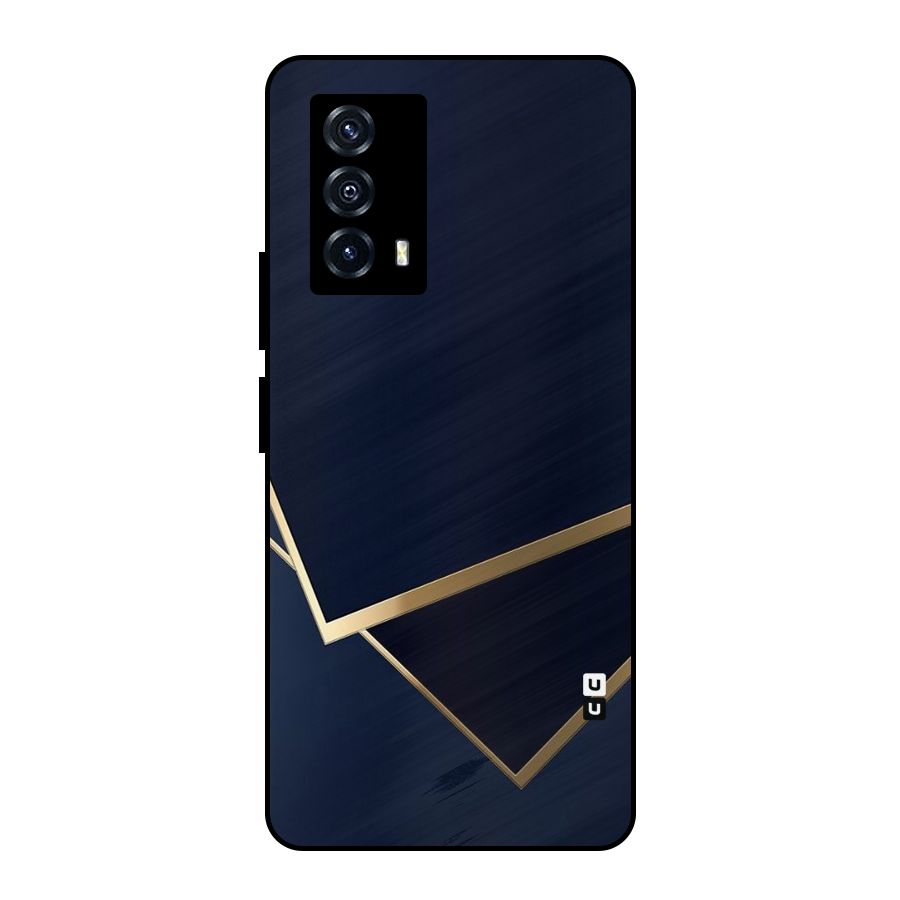 Gold Corners Metal Back Case for iQOO Z5