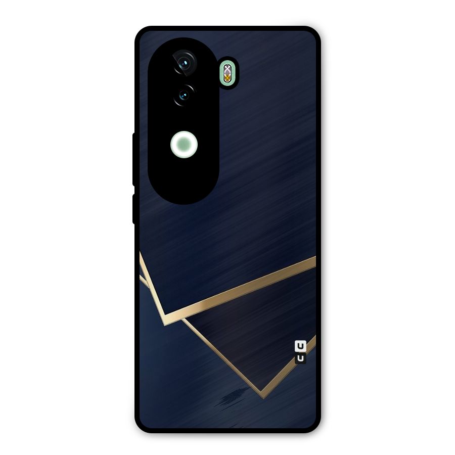 Gold Corners Metal Back Case for iQOO Z9s