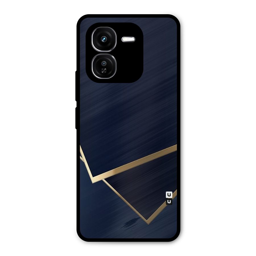 Gold Corners Metal Back Case for iQOO Z9x