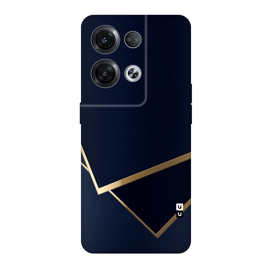Gold Corners Original Polycarbonate Back Case for Oppo Reno8 Pro 5G
