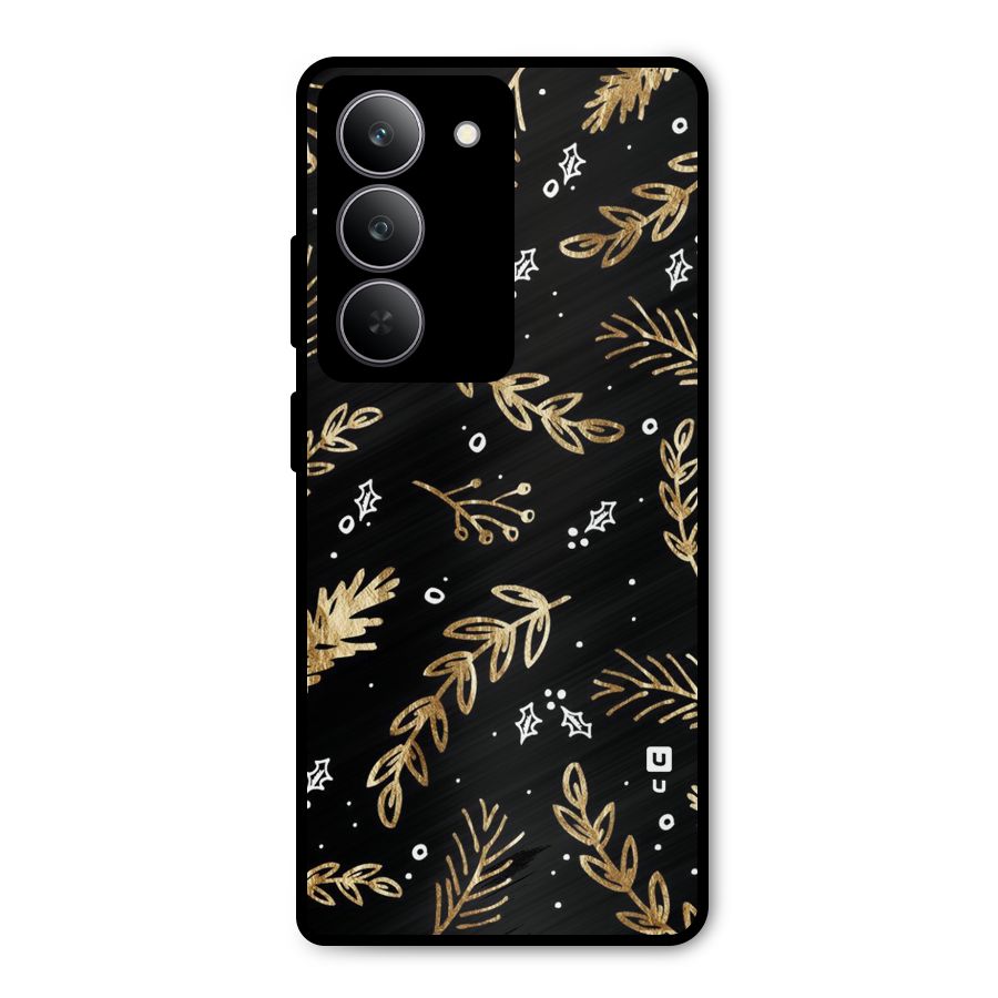 Gold Palm Leaves Metal Back Case for Realme P3x