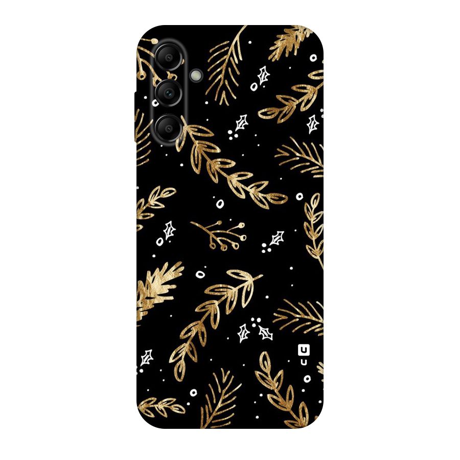 Gold Palm Leaves Original Polycarbonate Back Case for Galaxy A14 5G