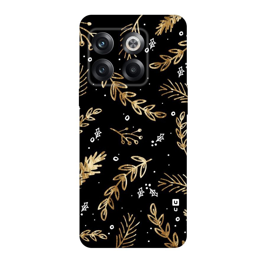 Gold Palm Leaves Original Polycarbonate Back Case for OnePlus 10T