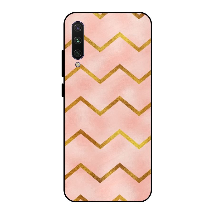 Gold Pink Pattern Metal Back Case for Mi A3