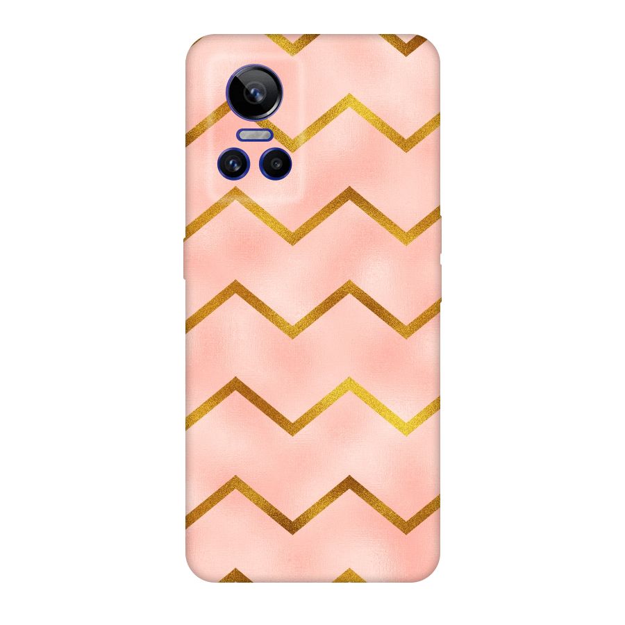Gold Pink Pattern Original Polycarbonate Back Case for Realme GT Neo 3