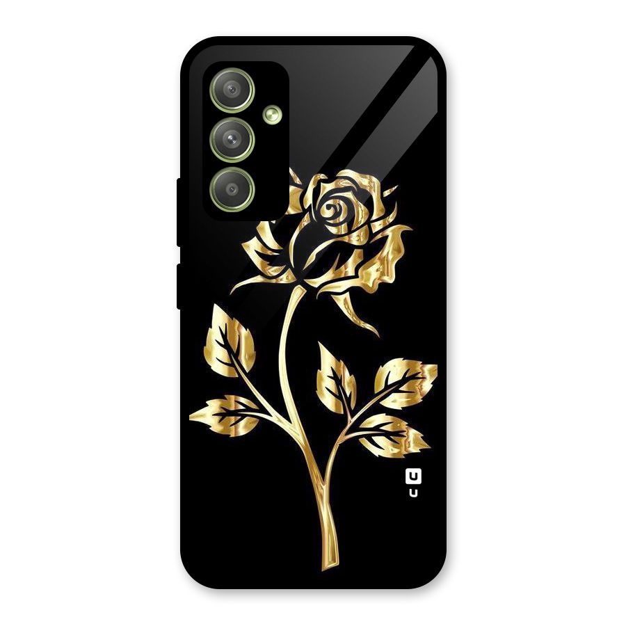 Gold Rose Glass Back Case for Galaxy A54