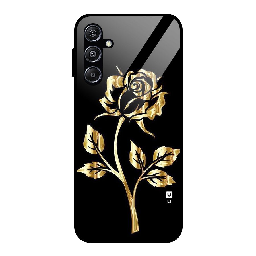Gold Rose Glass Back Case for Galaxy M34 5G