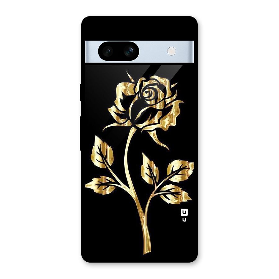 Gold Rose Glass Back Case for Google Pixel 7a