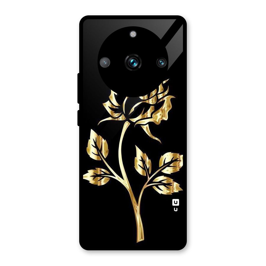 Gold Rose Glass Back Case for Realme 11 Pro