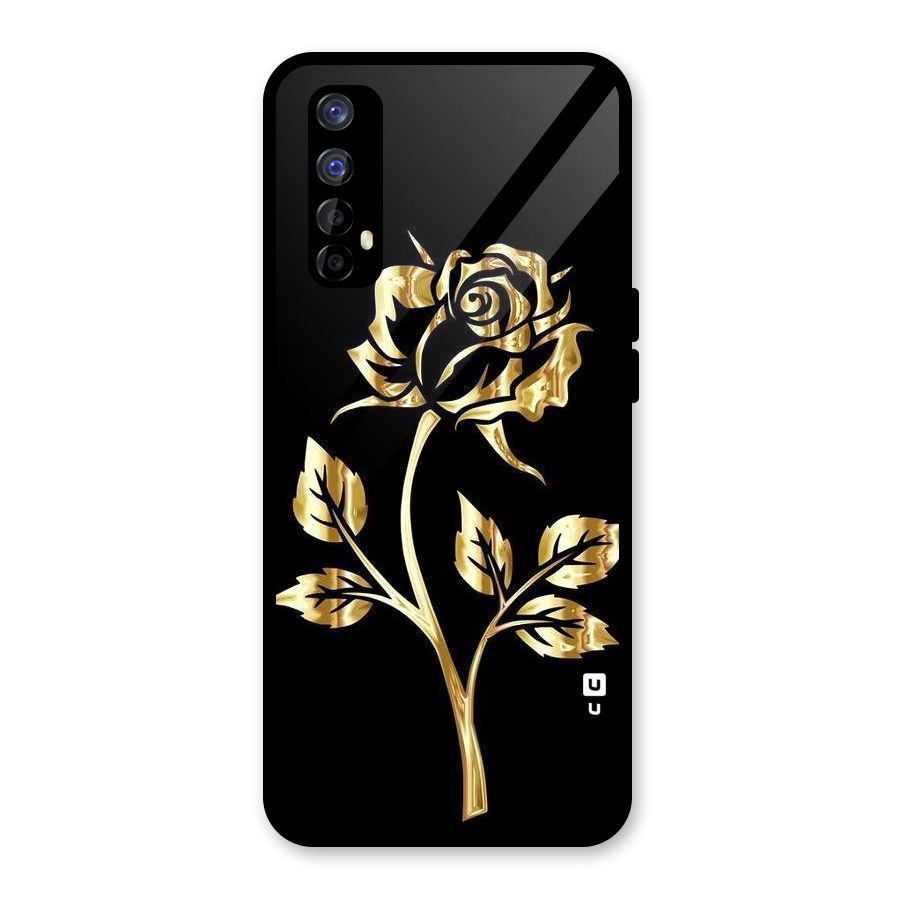 Gold Rose Glass Back Case for Realme Narzo 20 Pro