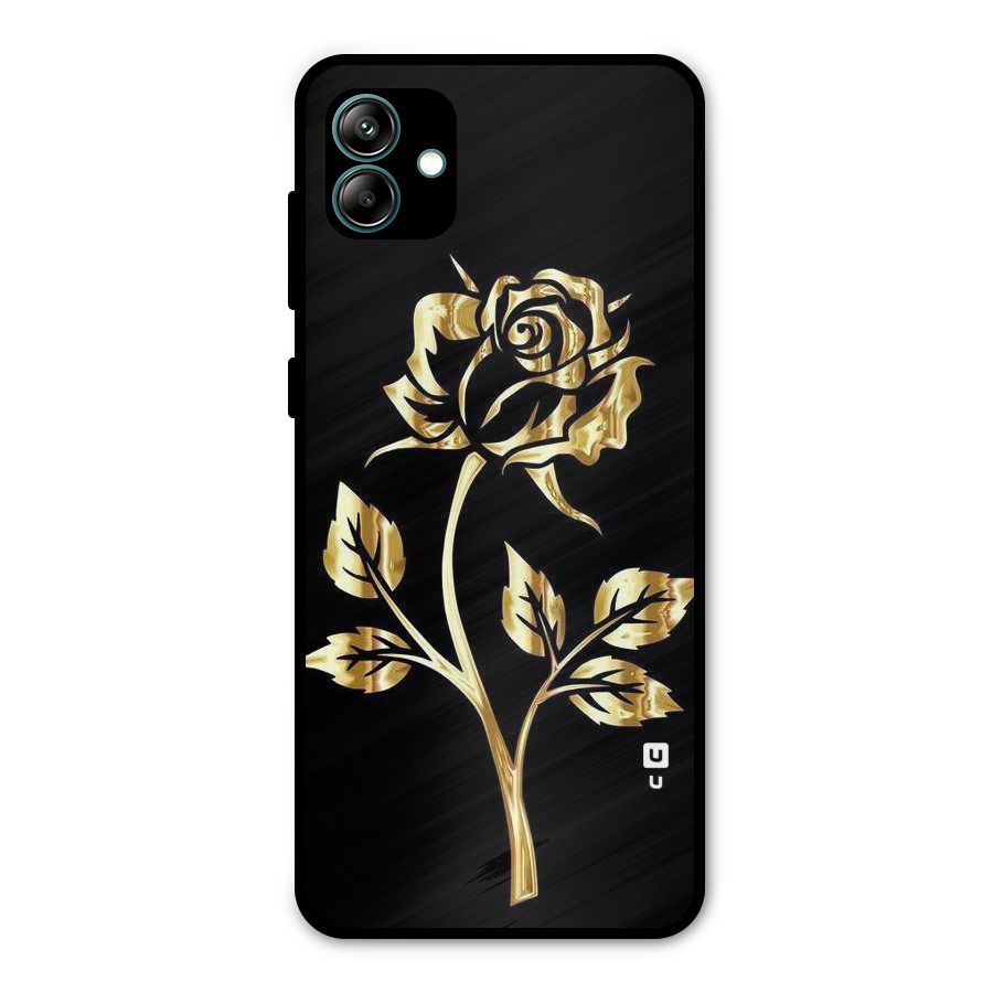 Gold Rose Metal Back Case for Galaxy A04