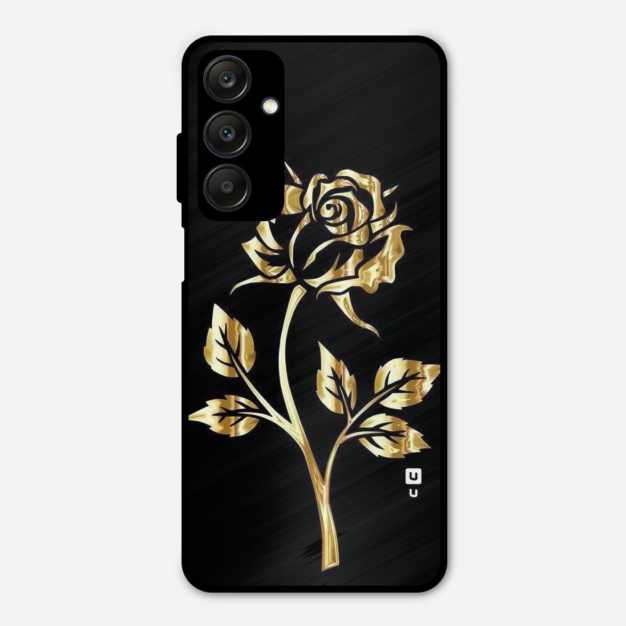 Gold Rose Metal Back Case for Galaxy A25 5G