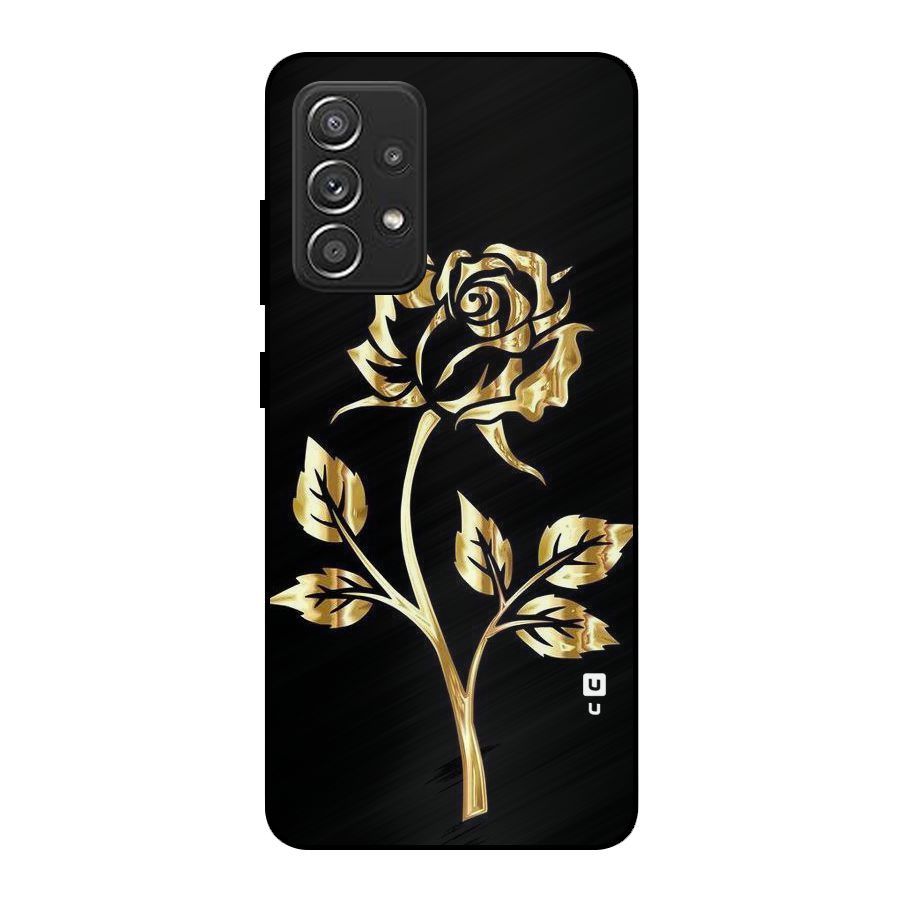 Gold Rose Metal Back Case for Galaxy A52s 5G