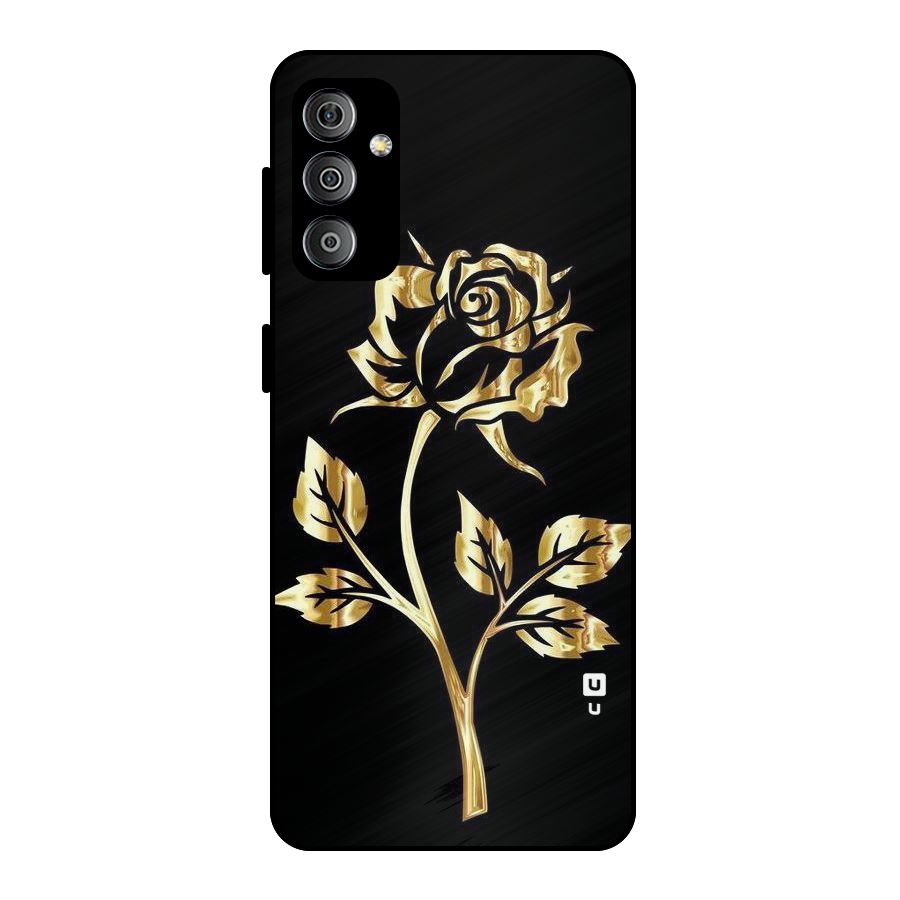 Gold Rose Metal Back Case for Galaxy F23