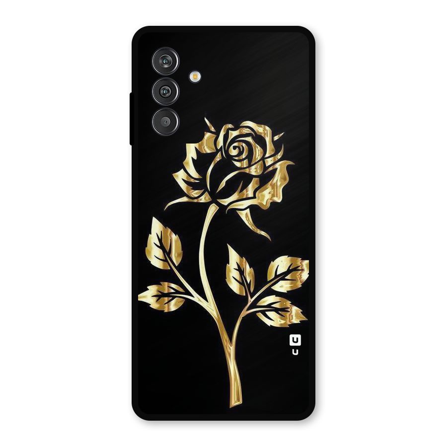 Gold Rose Metal Back Case for Galaxy M13
