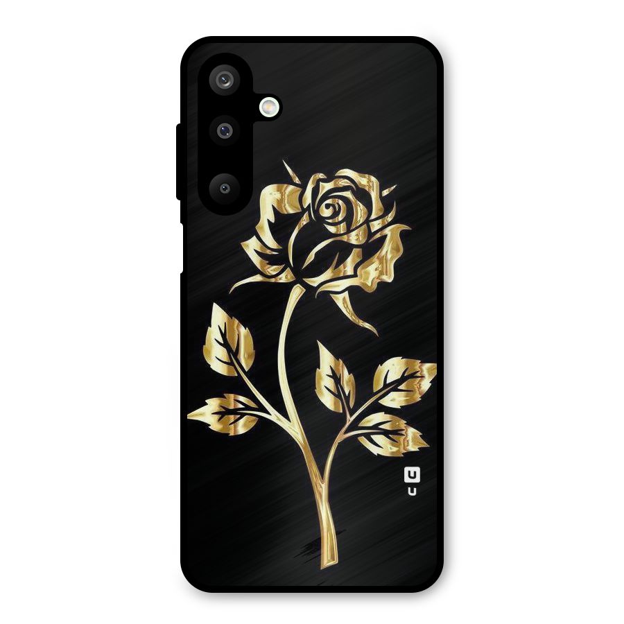 Gold Rose Metal Back Case for Galaxy M16