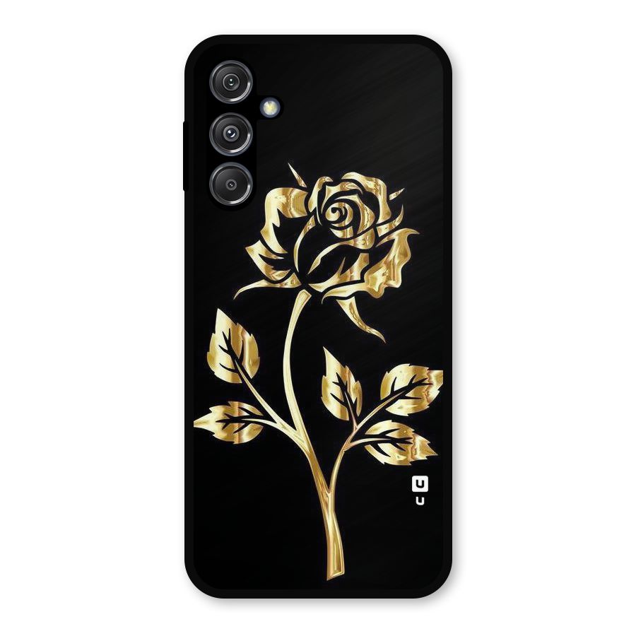 Gold Rose Metal Back Case for Galaxy M34 5G