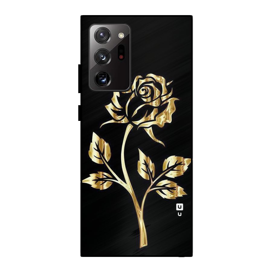 Gold Rose Metal Back Case for Galaxy Note 20 Ultra 5G