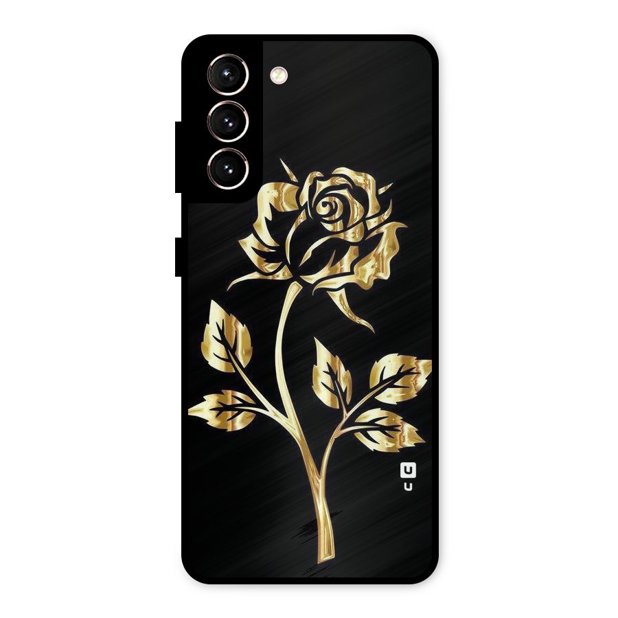 Gold Rose Metal Back Case for Galaxy S21 5G