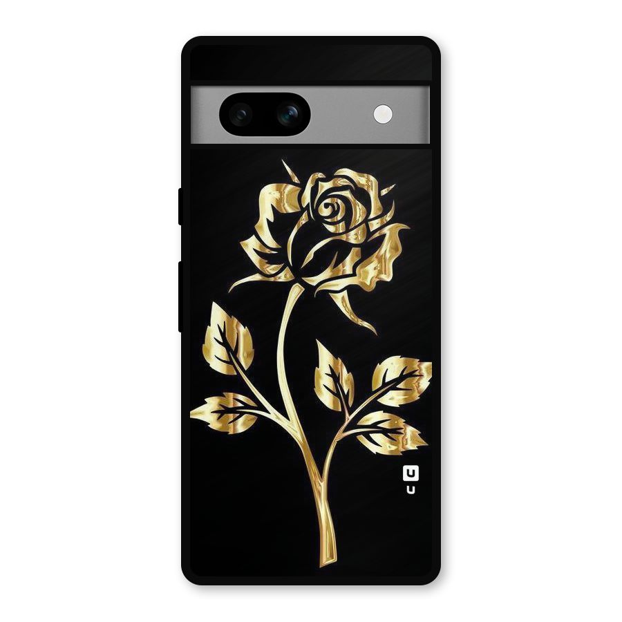 Gold Rose Metal Back Case for Google Pixel 7a