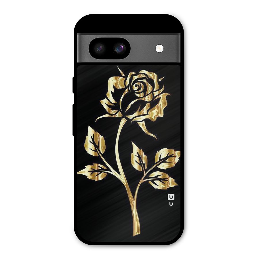 Gold Rose Metal Back Case for Google Pixel 8a