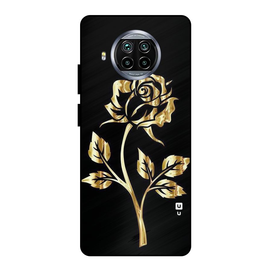 Gold Rose Metal Back Case for Mi 10i