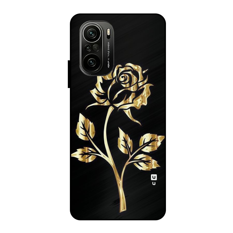Gold Rose Metal Back Case for Mi 11X Pro