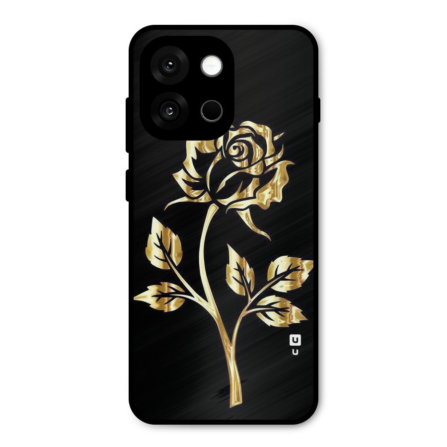 Gold Rose Metal Back Case for OnePlus 13s
