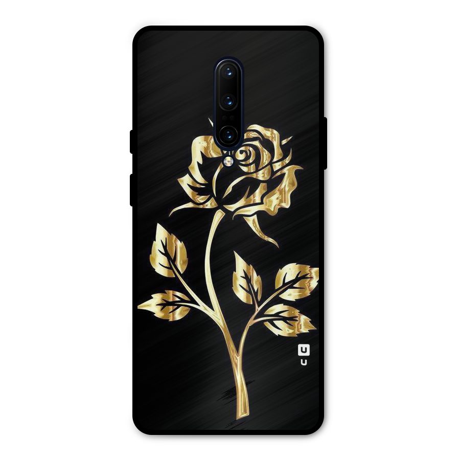 Gold Rose Metal Back Case for OnePlus 7 Pro