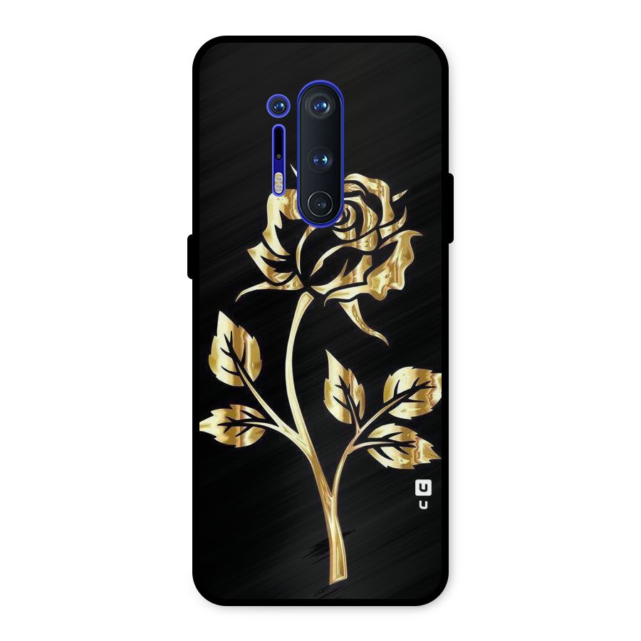 Gold Rose Metal Back Case for OnePlus 8 Pro