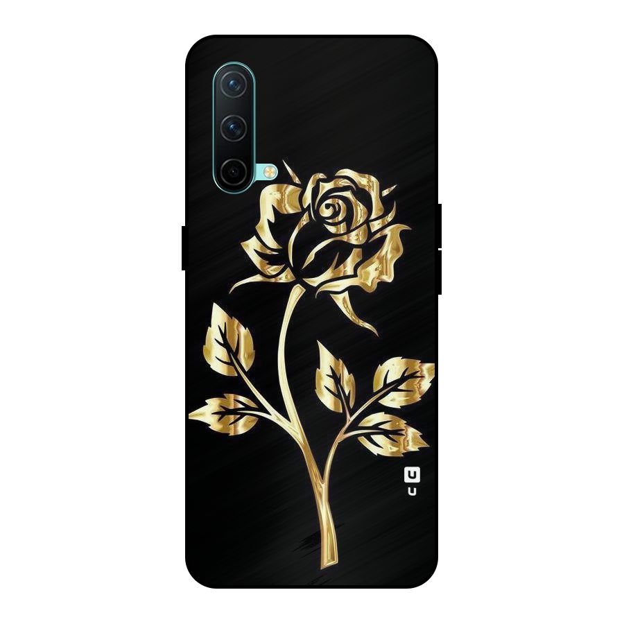 Gold Rose Metal Back Case for OnePlus Nord CE 5G